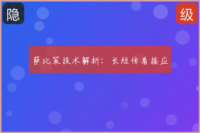 萨比策技术解析：长短传看接应